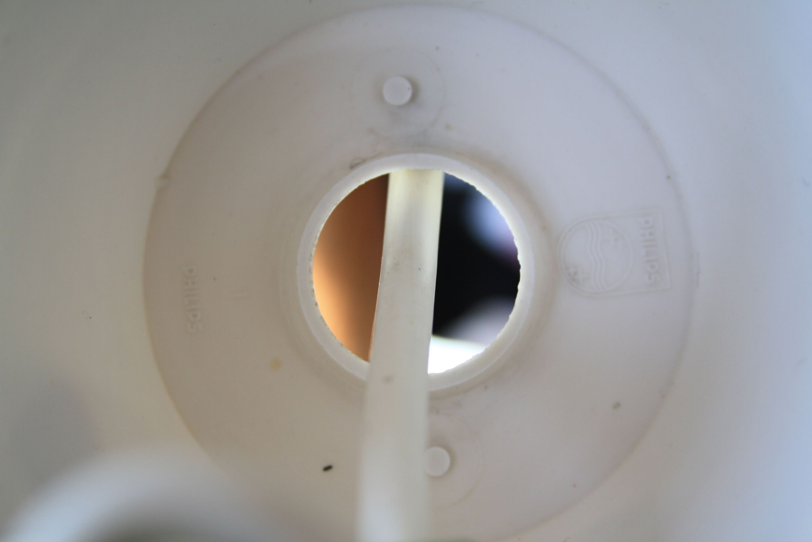 Suspension opaline et teck par Louis Kalff pour Philips