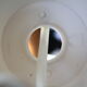 Suspension opaline et teck par Louis Kalff pour Philips
