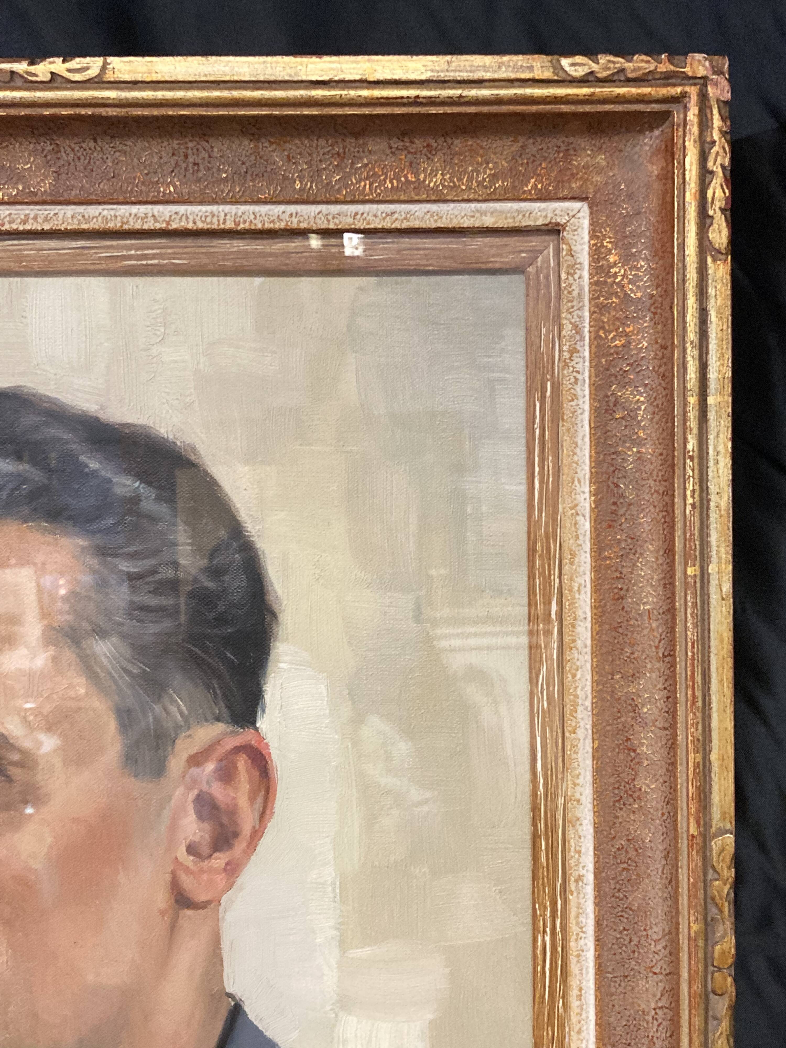 Aimé VAN BELLEGHEM (1922-1996), Portrait of René Brondel, oil on canvas