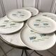 Set of 6 flat plates model Poisson Saint-Amand 50s