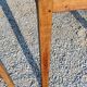 Farm table nineteenth century feet spindles 251cm and its 2 benches