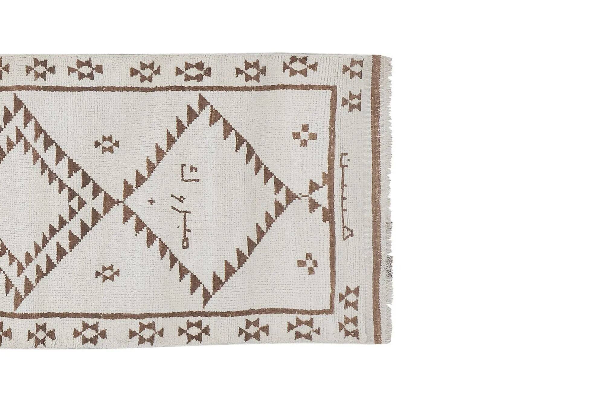 Vintage Turkish hallway rug 91x462 cm