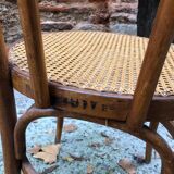 Armchair in bentwood and caning