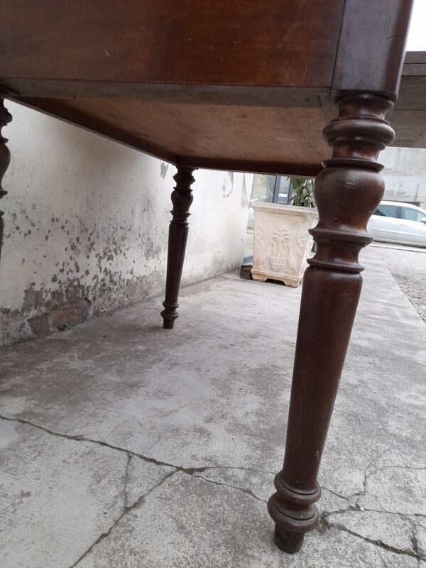 Table de ferme plateau pliant dit '' Portefeuille '' 1900