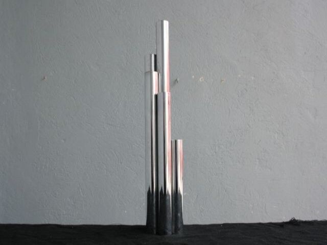 Mud tubes design nickel-plated metal 1980