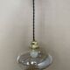 Antique amber glass pendant light