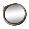 Miroir rond en bronze