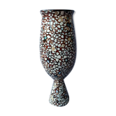 vVerre pot laque vietnam thanthley shell Asian decoration