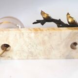 Marble and bronze lamp