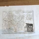 Map engraving Tarn and Garonne