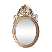 Mirror with a gilt medallion pediment, 1840