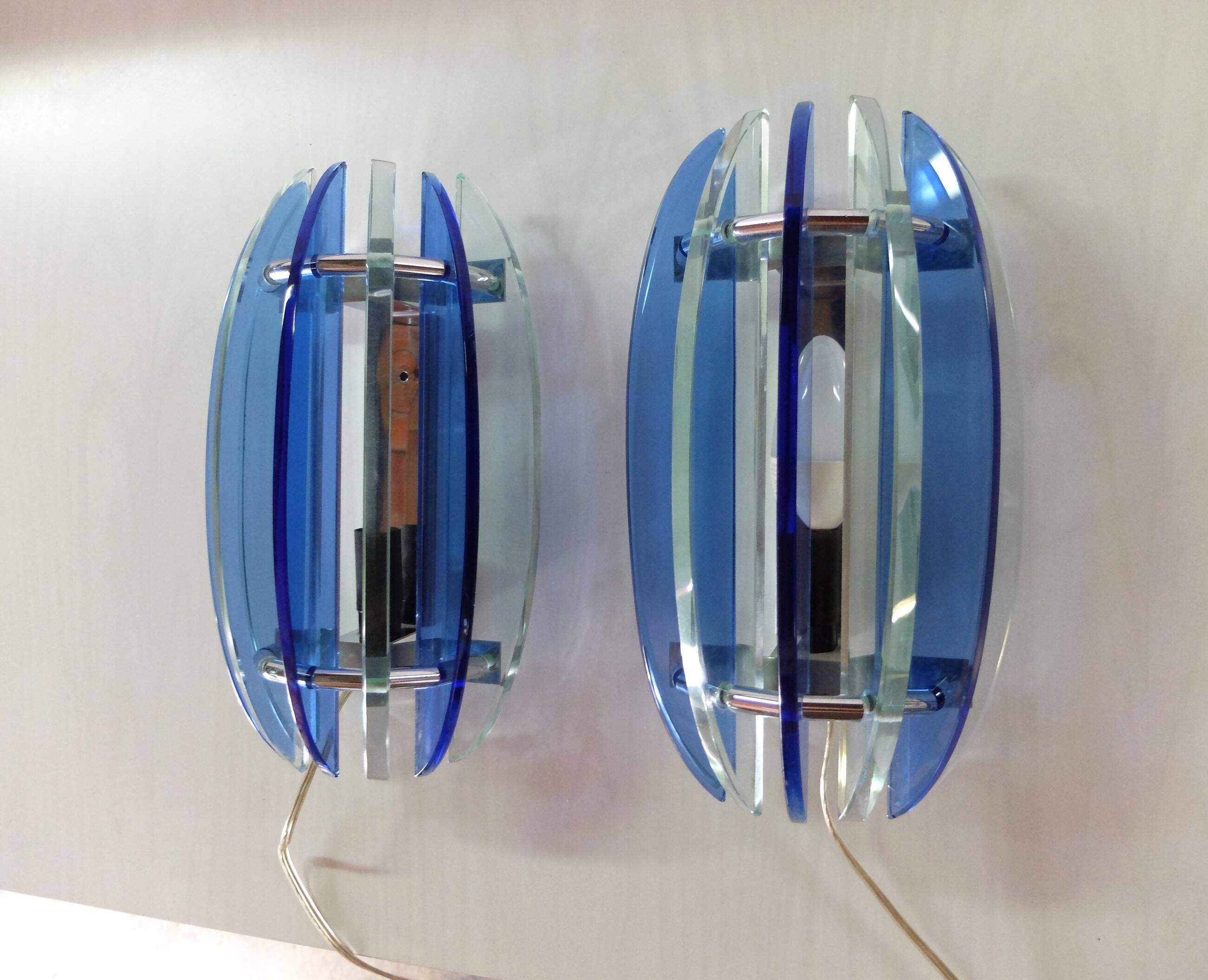 Pair of Italian Sconces From the 1960s, Véca