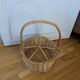 Wicker bottle basket