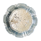 Round cast glass ceiling light