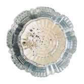 Plafonnier rond en verre moulé