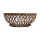 Vintage braided metal basket