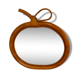 Mirror Apple rattan & bamboo