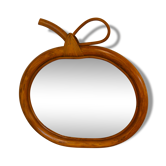 Mirror Apple rattan & bamboo