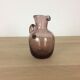 Pink bubbled glass vase or pitcher, milk pot