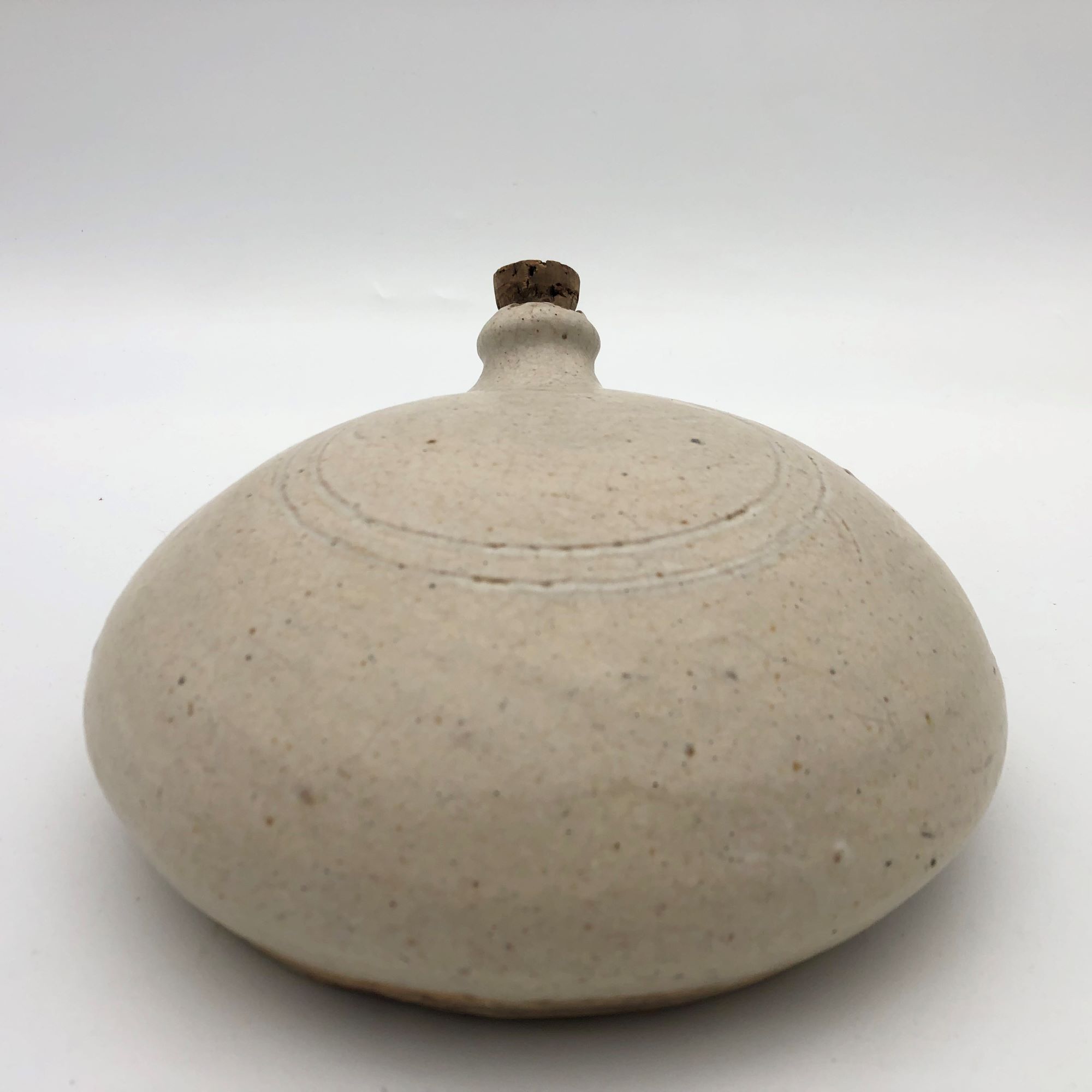 Bouillotte Plate Ancienne En Terre Cuite Vernissee