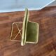 Chaise pliante en velours vert