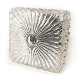 Ceiling lamp in moulded glass