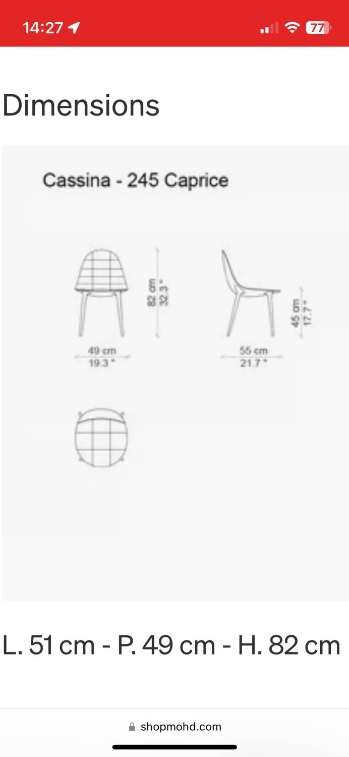 Philippe Stark caprice chair for Cassina