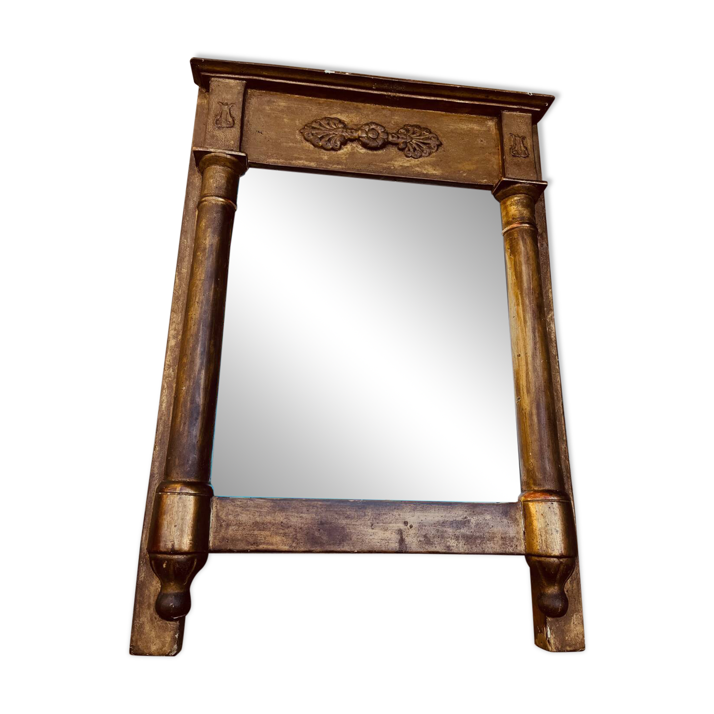 Gilded wooden mirror