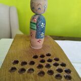 Kokeshi style of Russian dolls