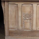Beautiful shop counter in solid oak, Art Deco style. Very good condition.