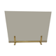 Fireplace screen in smoked glass and brass