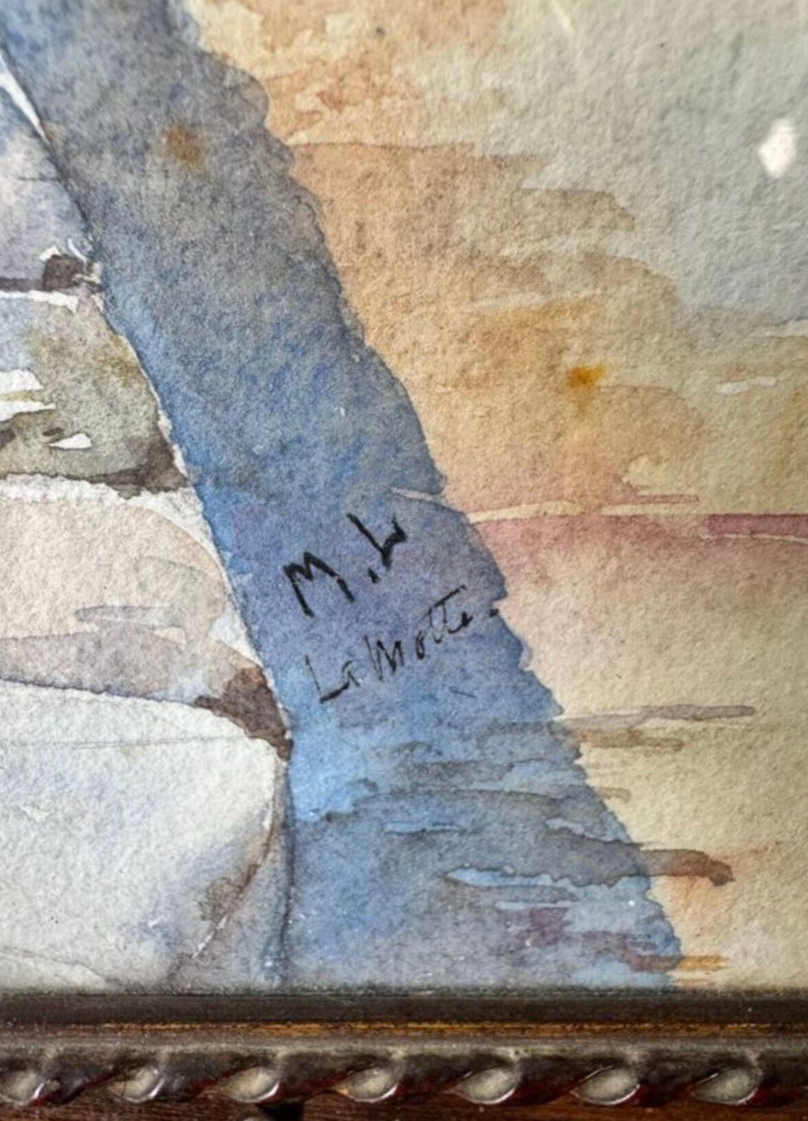 Pair of watercolours signed M.L, early 20th century, Provence