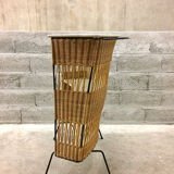 Vintage rattan counter bar