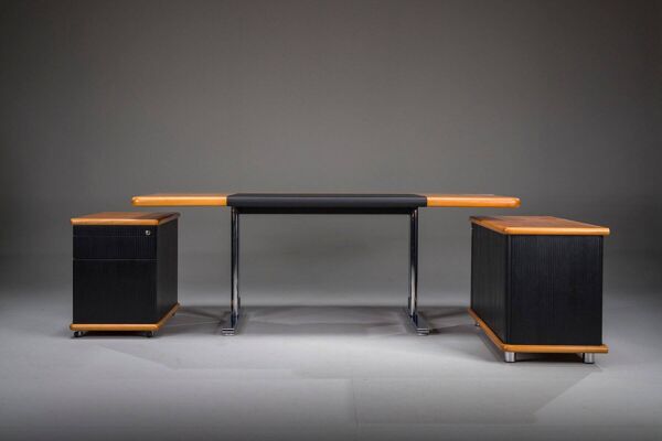 Ensemble de bureau de direction de Walter Knoll / Wilhelm Knoll, Allemagne, années 1970, ensemble de 3