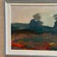 Swedish Oil on Canvas – “Abstract Landscape” by Lennart Hall – Vintage