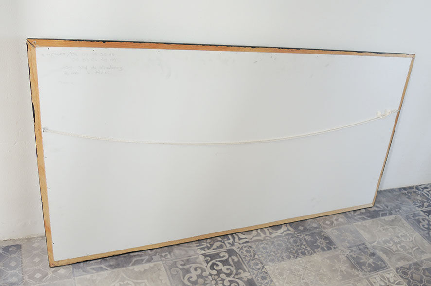 Oil on wood framed and signed Henri Merlet, 124x63 cm