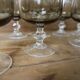9 verres à apéritif en verre fumé Luminarc modèle Domaine