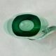Huge green vase in Murano glass from artisan masters, Flavio Poli 1970's