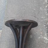 Curved wood table