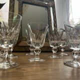 St Louis crystal white wine glasses