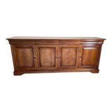 Enfilade Louis Philippe merisier 4 portes 240cm