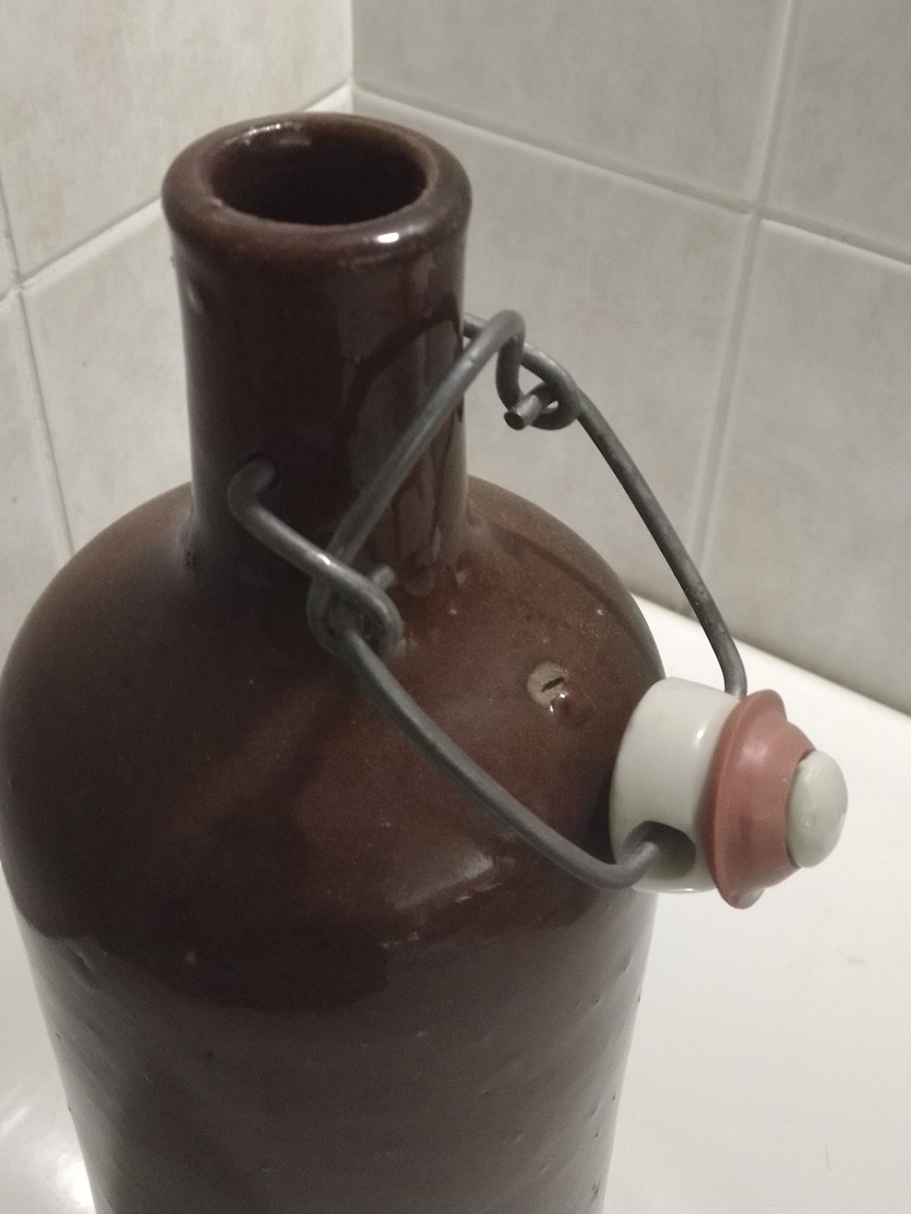 Glazed stoneware jug