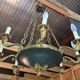 Empire-style chandelier in finely chiselled and gilded bronze