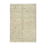 Handmade one-of-a-kind oriental beige carpet 197 cm x 300 cm