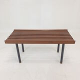 Bench in Teak with Brass Feet, Italy, 1950s