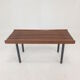 Bench in Teak with Brass Feet, Italy, 1950s