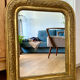Antique gilded carved mirror - antique glass - vintage - Louis XVI