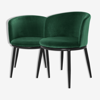 Pair of Green Milano Armchair