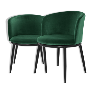 Paire de Fauteuil Milano vert