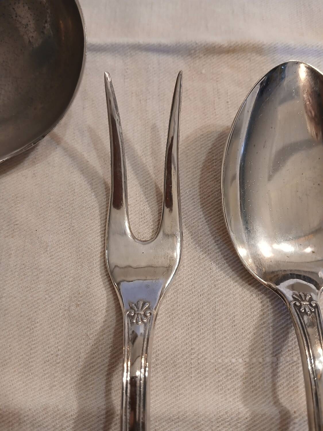 Antique flatware set for 51 place settings
